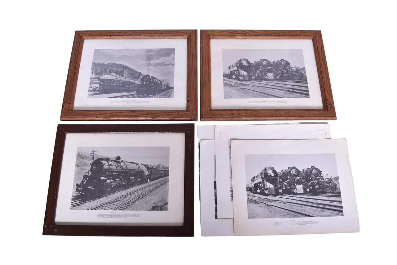 3106 - Seven Norfolk and Western Railway Locomotive Pictures - Three Framed thumbnail