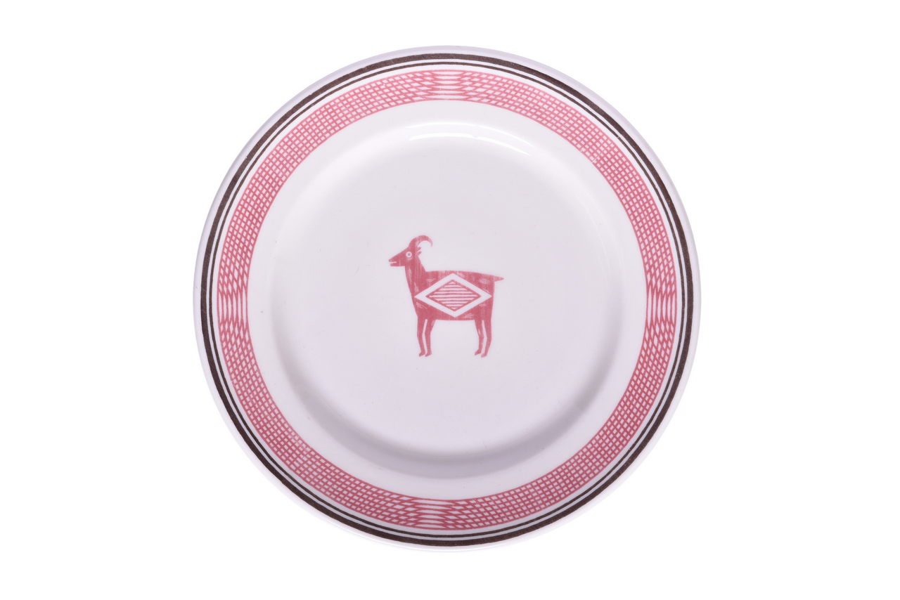 3115 - Atchison, Topeka, And Santa Fe Railroad China Ancient Mimbreno Plate 7 3/4