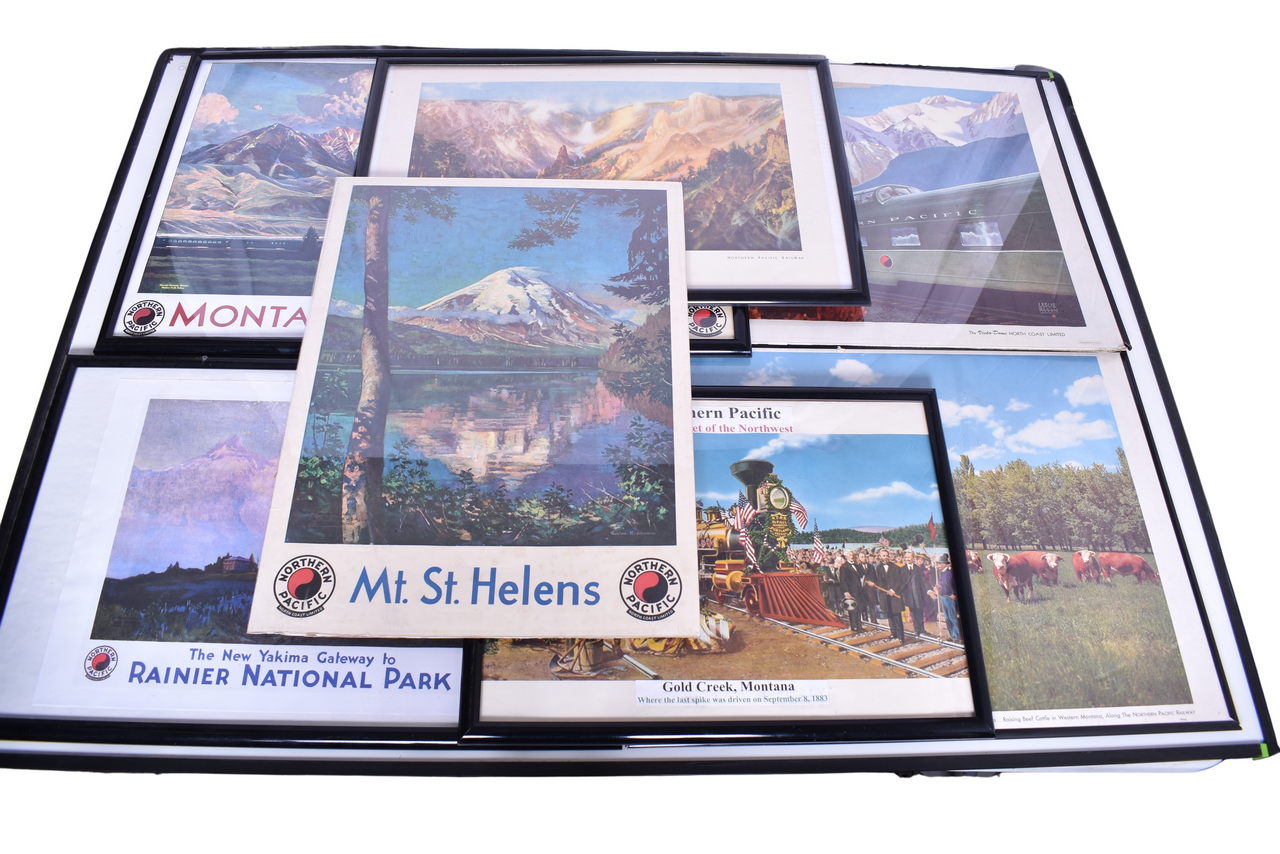 3140 - Seven Large Northern Pacific Railway Advertising Posters thumbnail