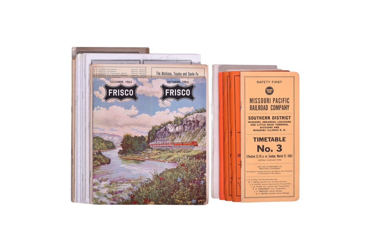 3202 - 24 South and West Railroad Public and Employee Timetables - Missouri Pacific, and More thumbnail