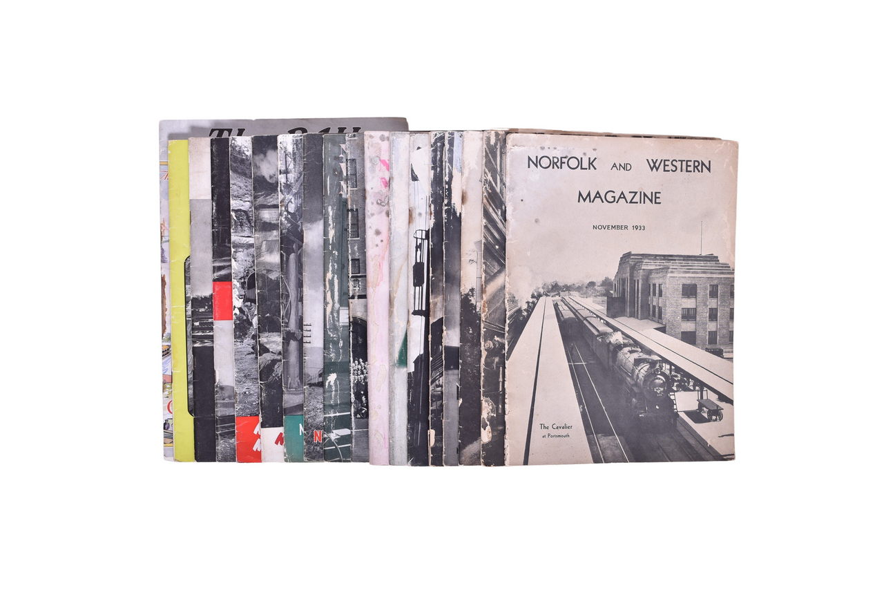 3228 - Eighteen Norfolk and Western Railway Employee Magazines thumbnail
