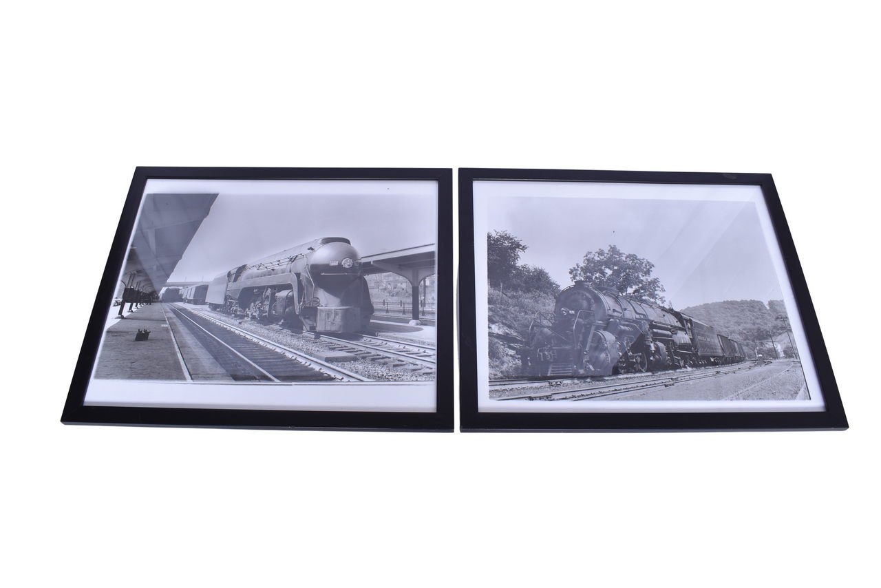 3248 - Pair of Framed Norfolk and Western Railway Locomotive Photos - #2131 and #606 thumbnail