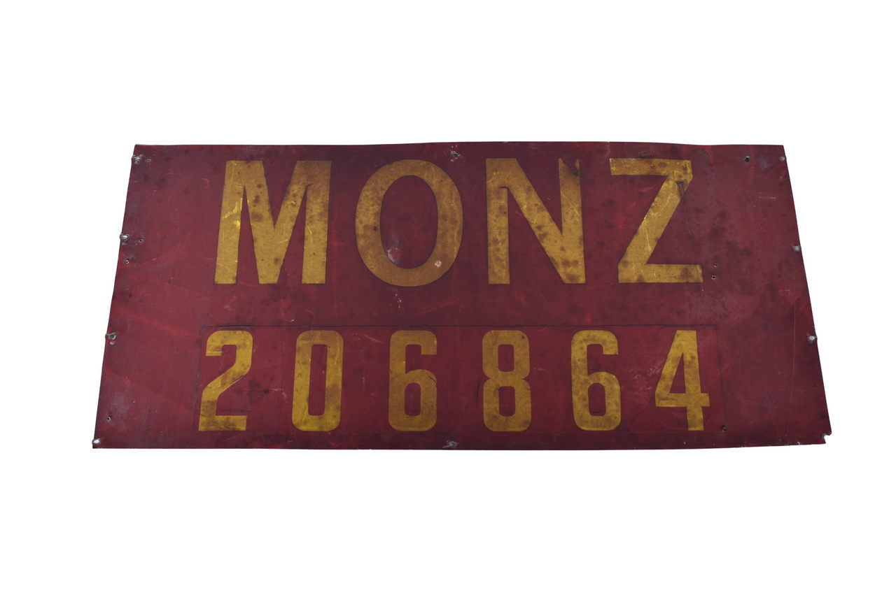 3460 - Aluminum Monon Piggyback Trailer Number Sign thumbnail