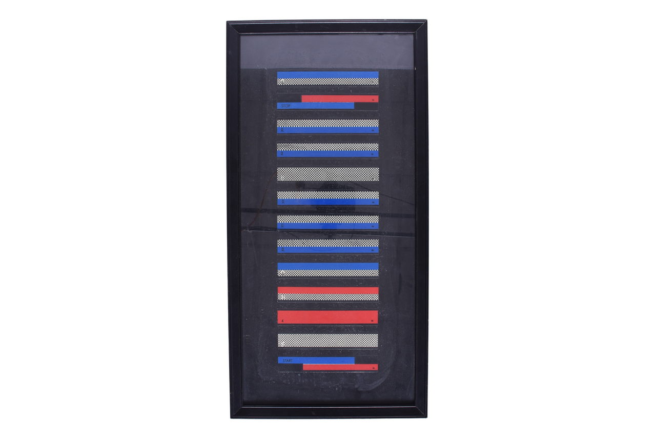 3464 - Framed Steel ACI (Automatic Car Identification) Plate / Tag thumbnail