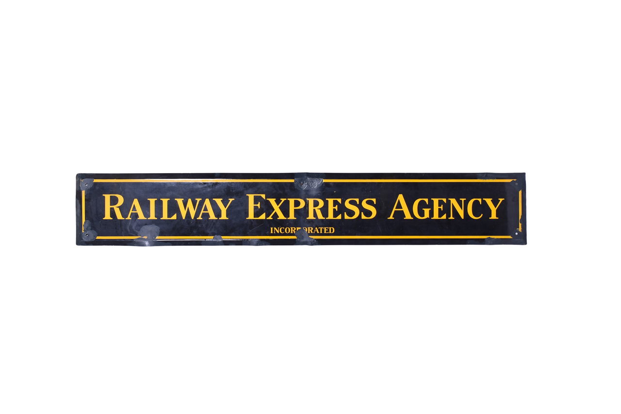 3478 - Railway Express Agency Incorporated Large Porcelain Sign thumbnail