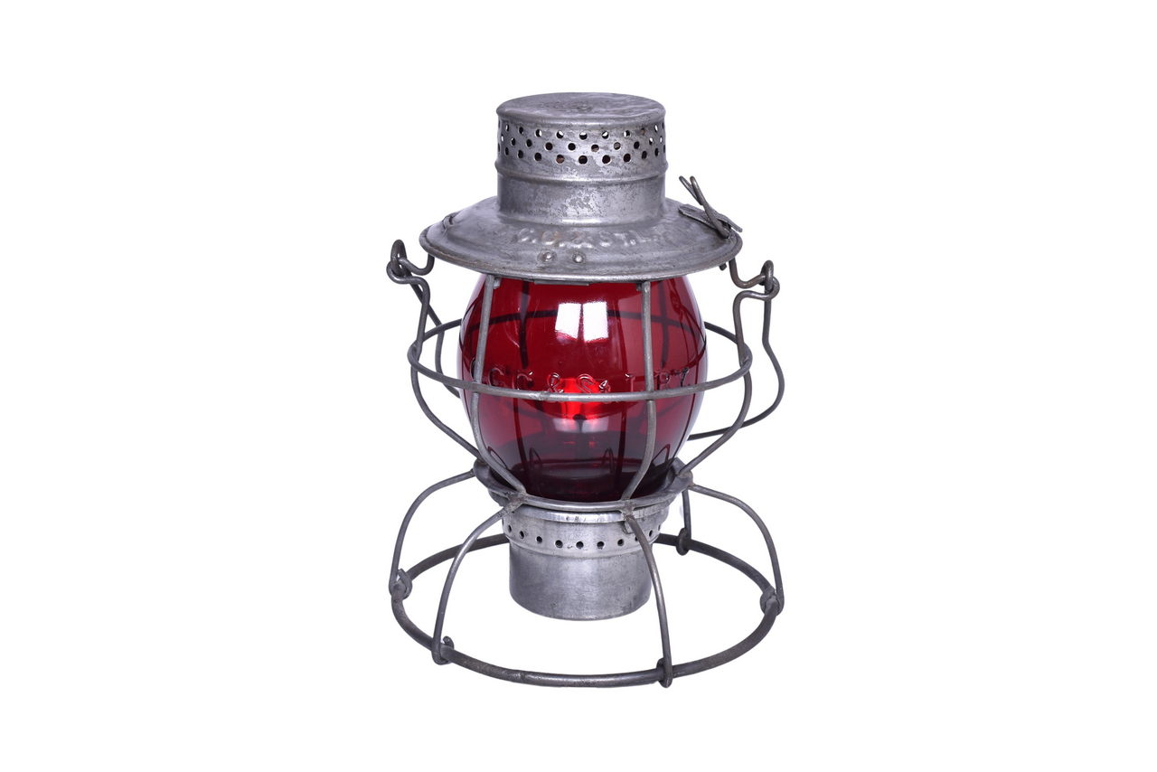 3483 - Handlan Big Four Railroad Lantern w/ Red Cast CCC & StL Ry Globe thumbnail