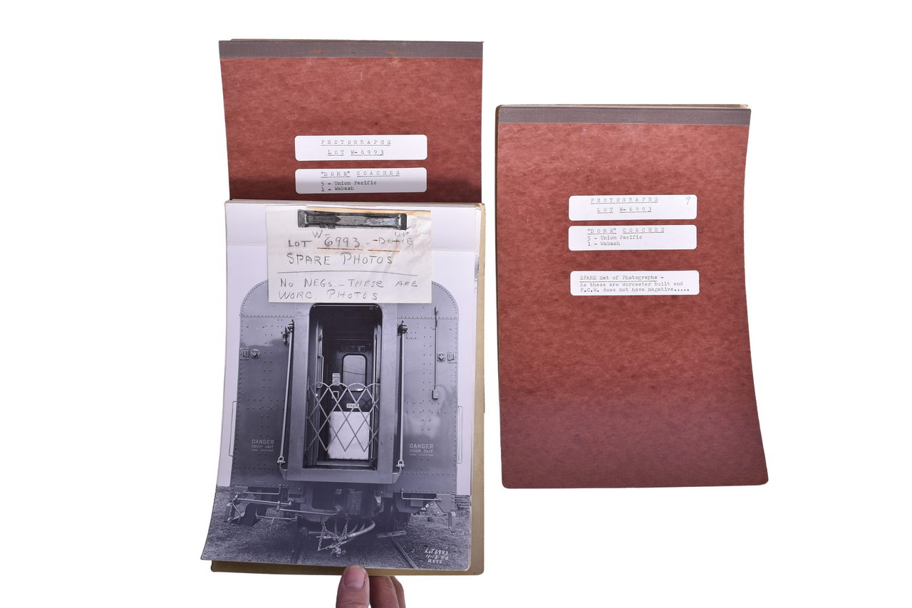 3510 - Group of 48 Union Pacific / Wabash Dome Coach Builders Photographs thumbnail