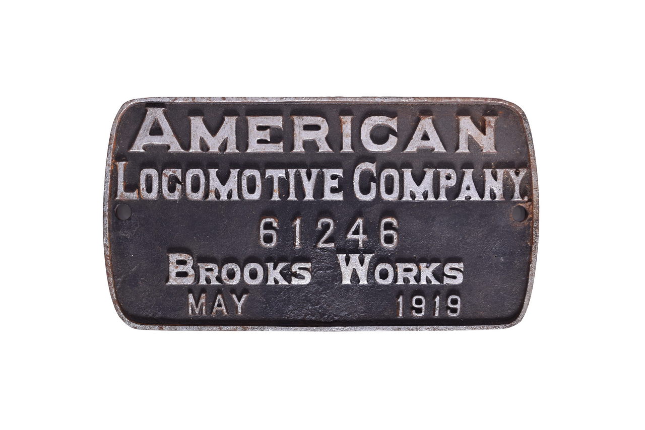 3531 - ALCO Steam Locomotive Builders Plate thumbnail