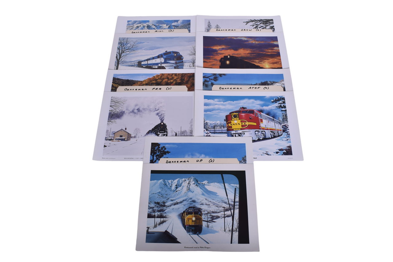 3553 - Seventeen Mike Danneman Railroad Art Prints - Union Pacific, Rio Grande, Pennsylvania, Santa Fe, and More thumbnail