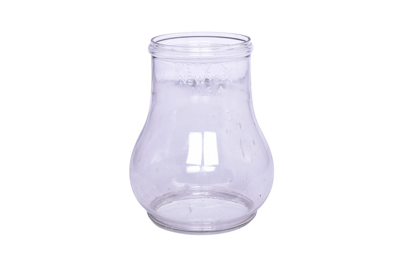 3567 - Large Dietz No. 3 Railroad Station Platform Lamp Clear Globe - 10 3/4