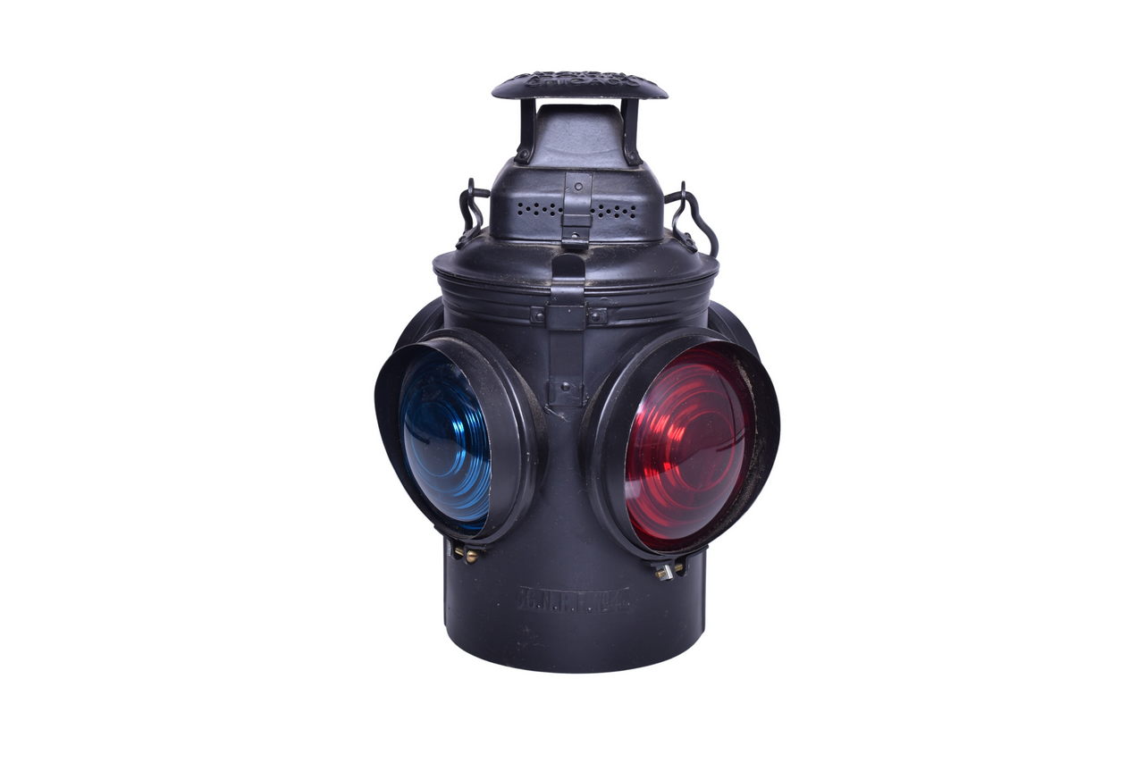 3573 - Adlake Great Northern Railroad No. 4 Fork Mount Switch Lamp thumbnail