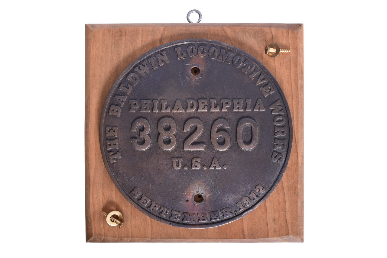 3582 - Great Northern Railroad Baldwin 0-6-0 #394 Builders Plate thumbnail