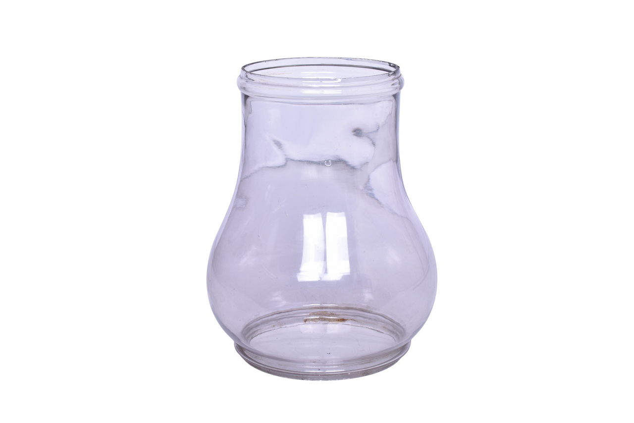 3587 - Large Railroad Station Platform Lamp Clear Globe - 10 3/4