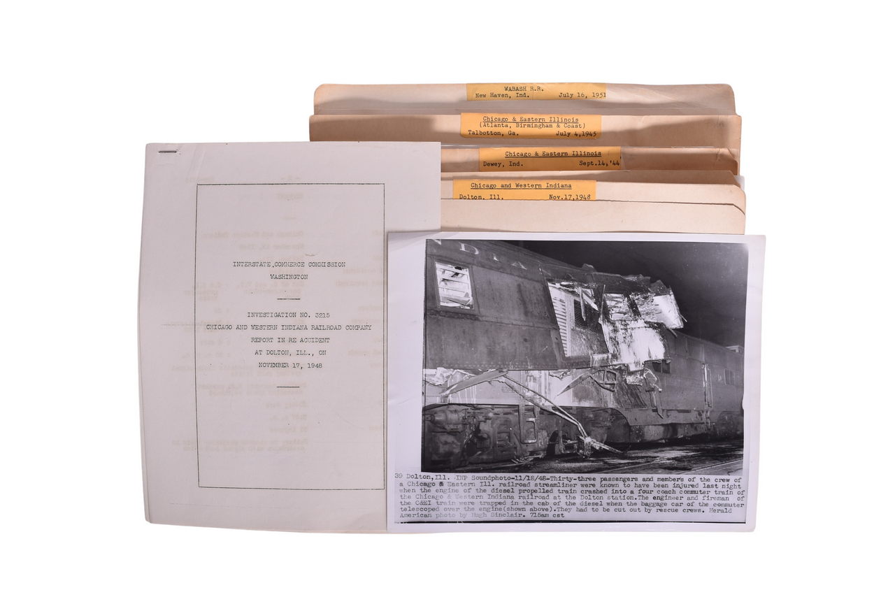 3598 - Wabash, Chicago & Eastern Illinois Railroad and Chicago and Western Indiana - Budd Co. Wreck Files thumbnail