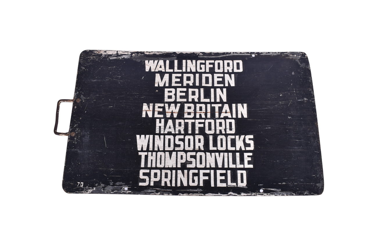 3626 - New York, New Haven, & Hartford Railroad Connecticut Gate Sign thumbnail