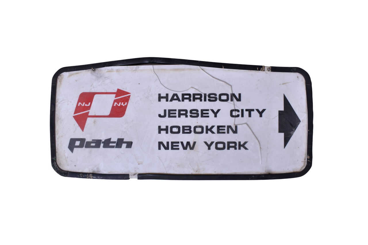 3632 - Port Authority Trans-Hudson PATH Rapid Transit Train Acrylic Sign thumbnail