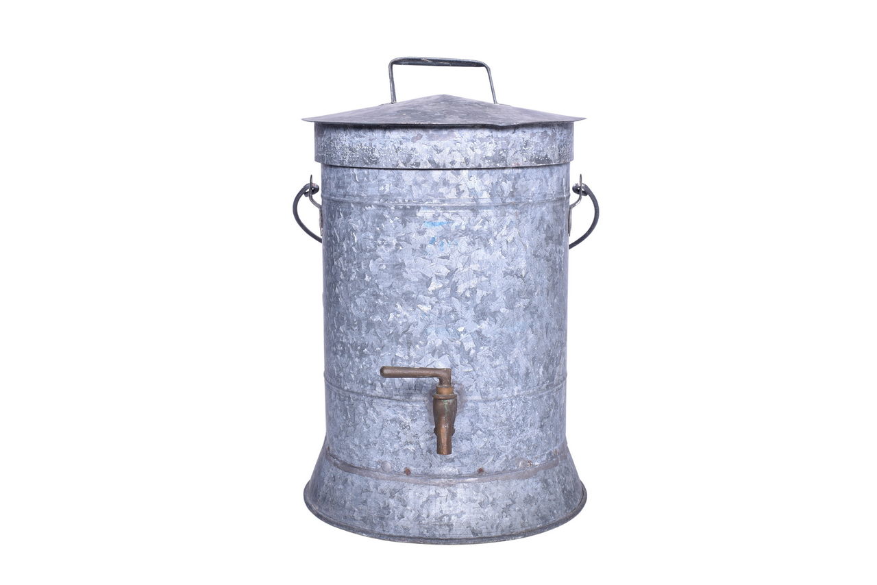 3647 - Large Central of Georgia Railroad Galvanized Steel Water Cooler thumbnail