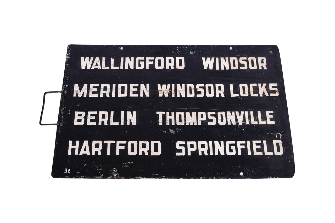 3651 - New York, New Haven, & Hartford Railroad Connecticut Gate Sign thumbnail