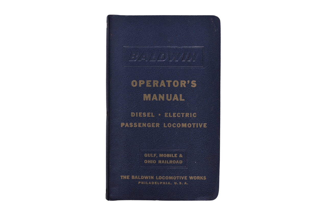 3680 - Baldwin Operator's Manual for Locomotives on the Gulf Mobile and Ohio Railroad thumbnail