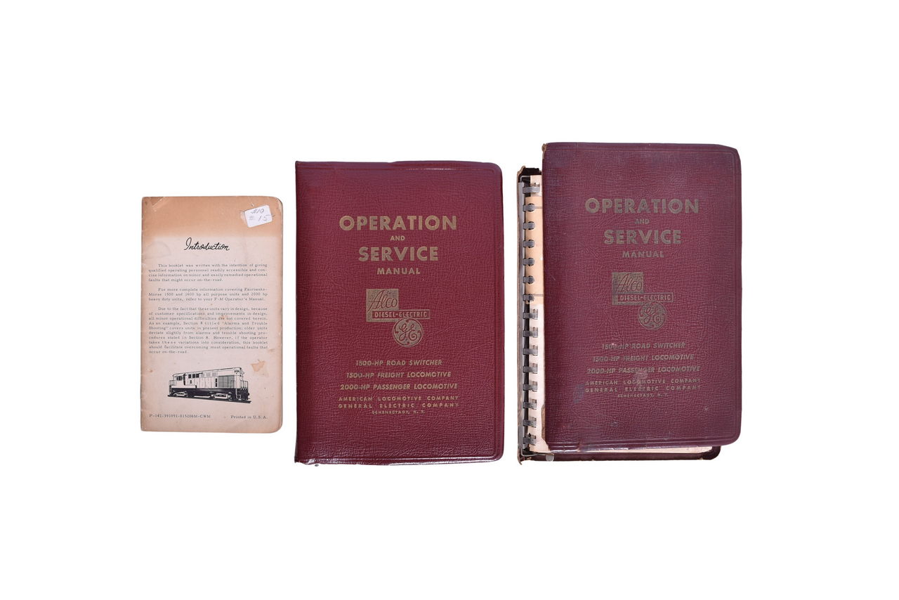3682 - Trio of ALCO, Fairbanks-Morse Railroad Locomotive Operation and Service Manuals thumbnail
