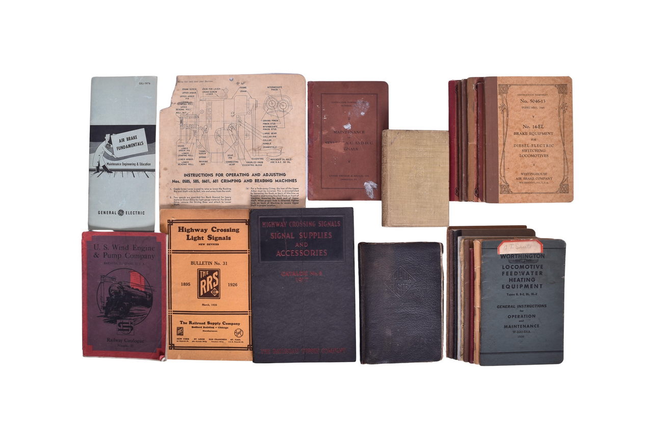 3690 - Twenty Two Railroad Equipment Manuals and Instructions - Brakes, Heaters, Stokers, Signals thumbnail