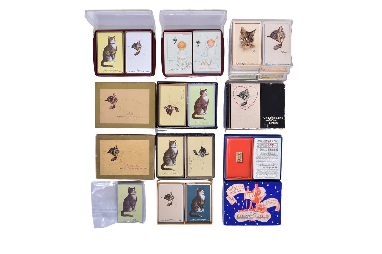 3276 - Nineteen Chesapeake and Ohio Railroad Playing Card Decks thumbnail