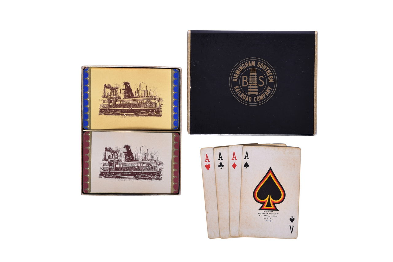 3301 - Rare Birmingham Southern Railroad Company Double Deck of Playing Cards thumbnail