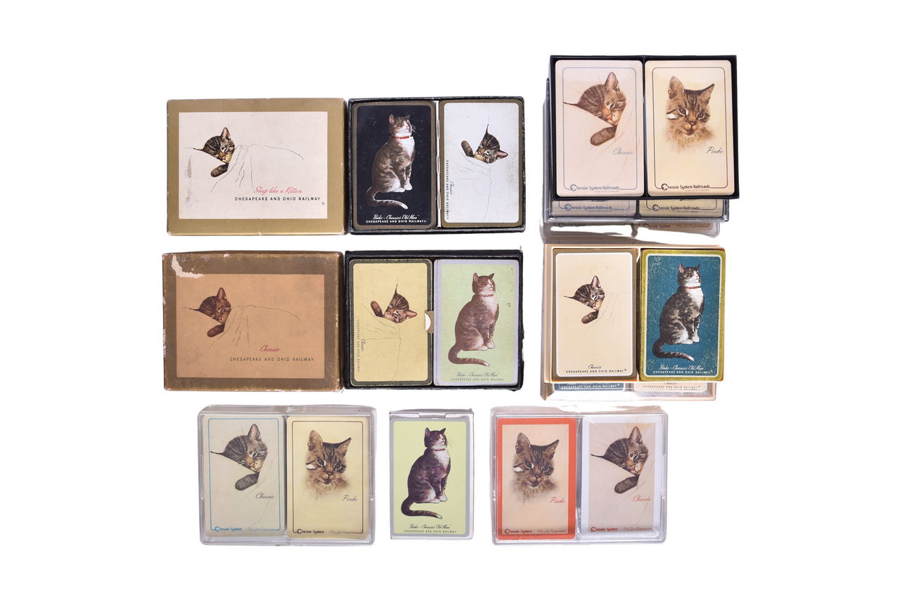 3339 - Nineteen Chesapeake and Ohio Railroad Playing Card Decks thumbnail