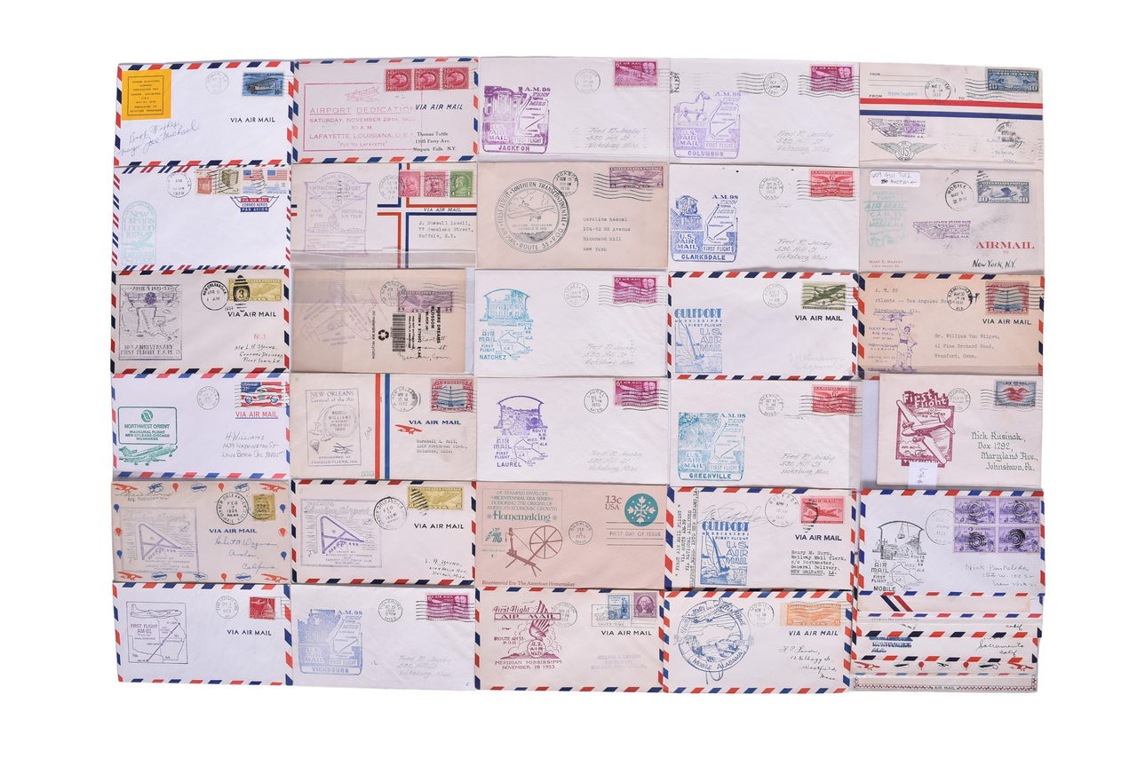 4002 - Thirty-Eight Southern United States Air Mail First Flight Covers - Alabama, Mississippi, and Louisiana thumbnail