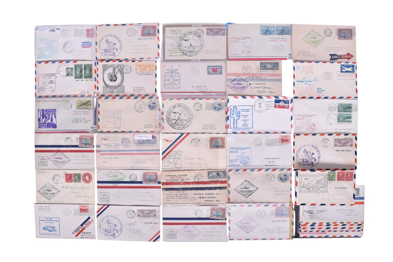 4006 - Fifty-One United States Air Mail First Flight Covers for Ohio and West Virginia - Envelopes and Stamps thumbnail