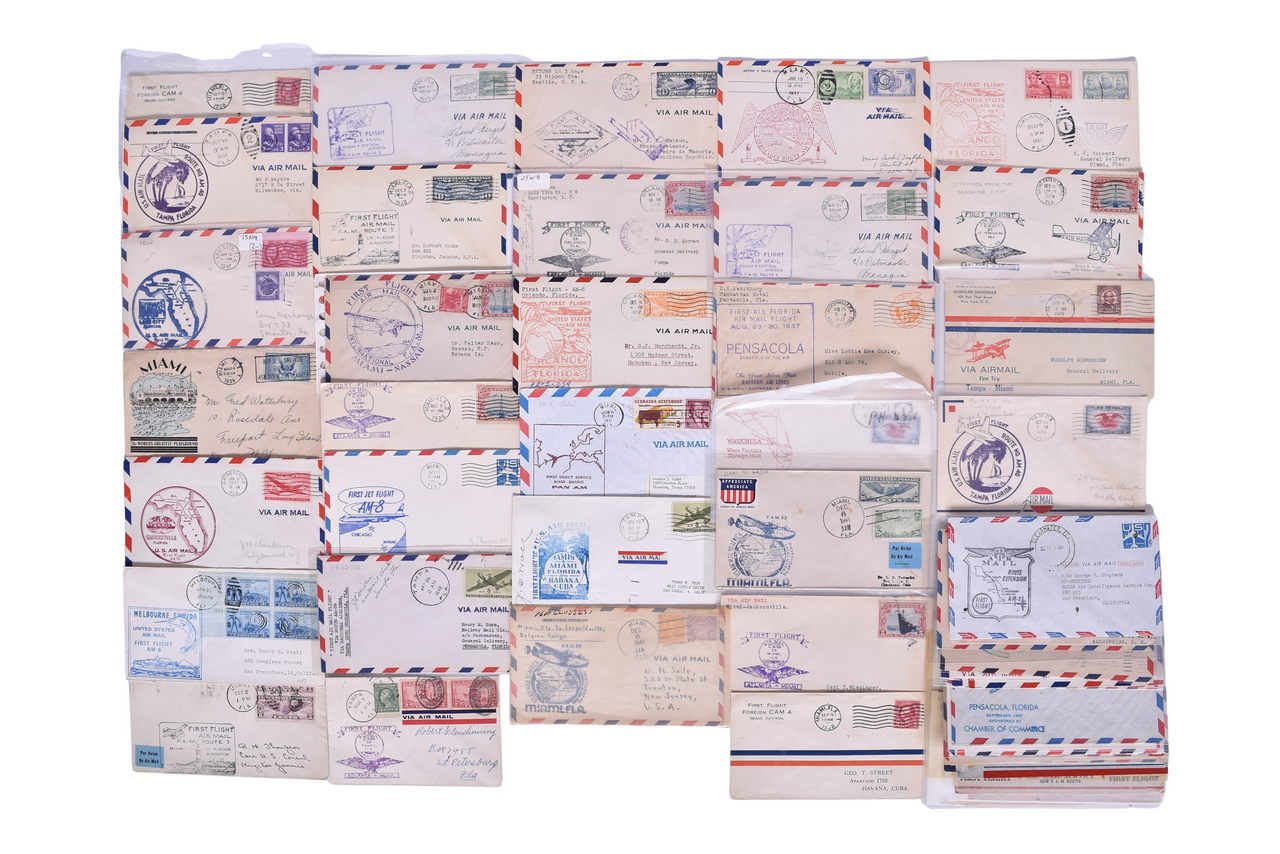 4010 - Over 150+ Florida First Flight Covers - Special Aviation Envelopes and Stamps Spanning 1926 to 1998 thumbnail