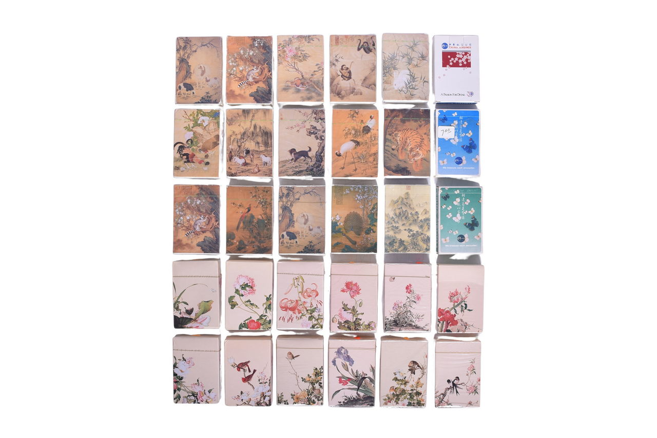 4037 - Thirty China Airlines Playing Card Decks Almost All Sealed New Old Stock thumbnail