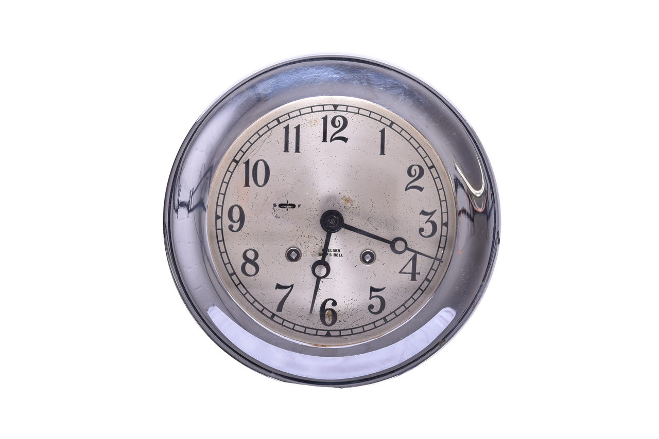 4050 - Chelsea Ship's Bell Brass Maritime Clock 7 1/4