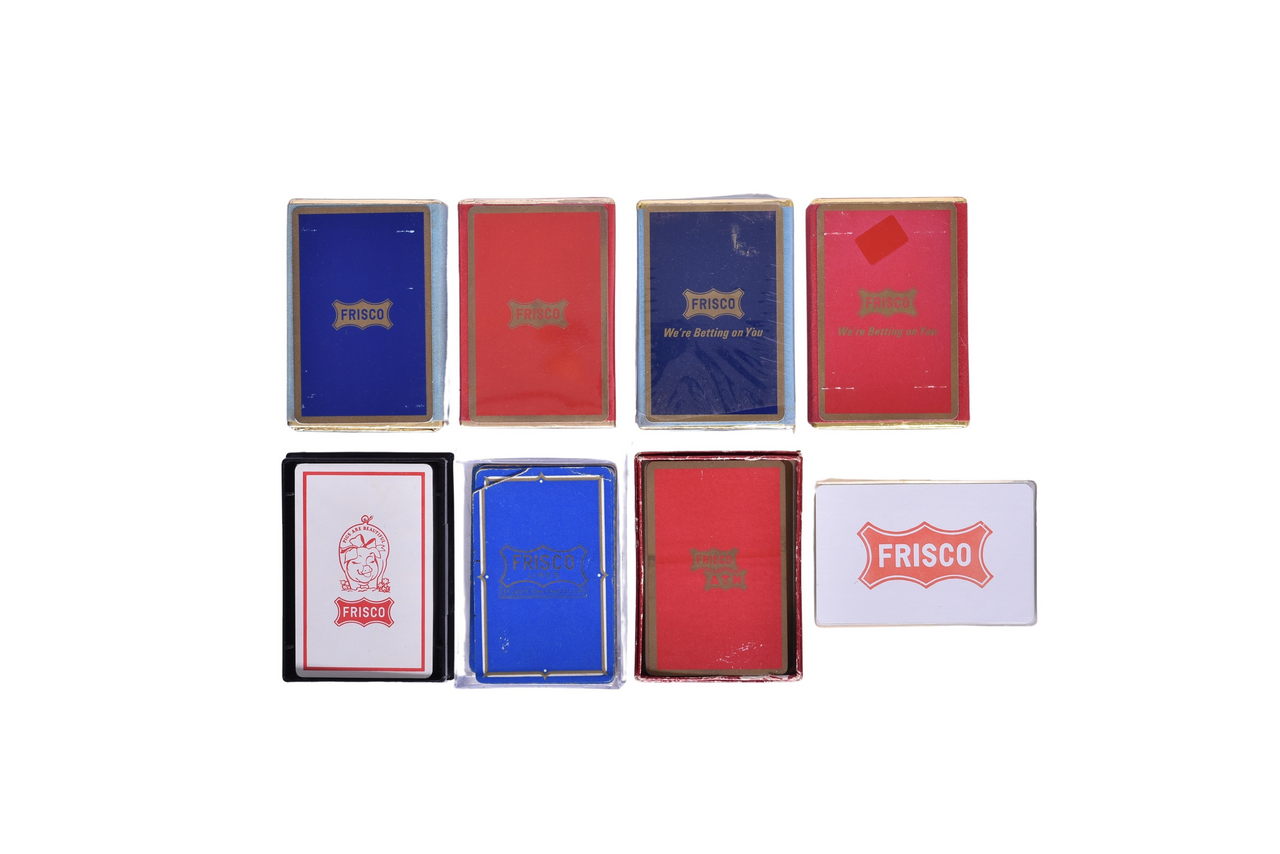 4083 - Eight St. Louis San Francisco Railroad Frisco Playing Card Decks thumbnail