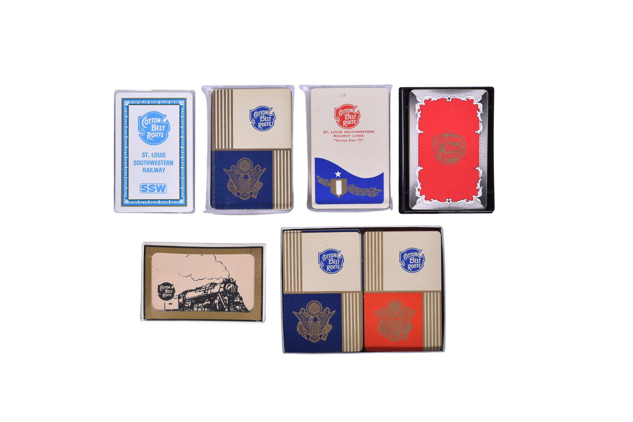 4085 - Seven St. Louis Southwestern Railway Cotton Belt Route Playing Card Decks thumbnail