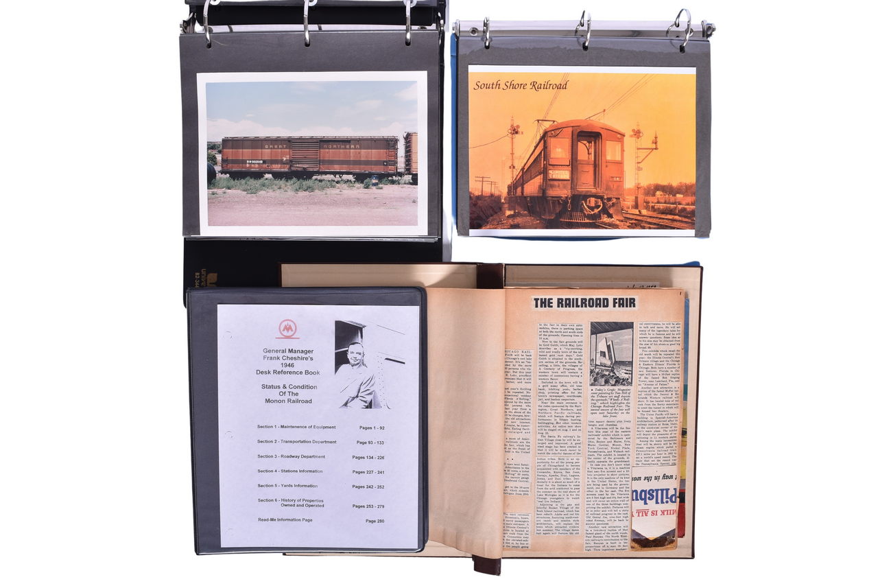 4088 - Three Railroad Photo Albums and Monon Manager's Reference Book thumbnail