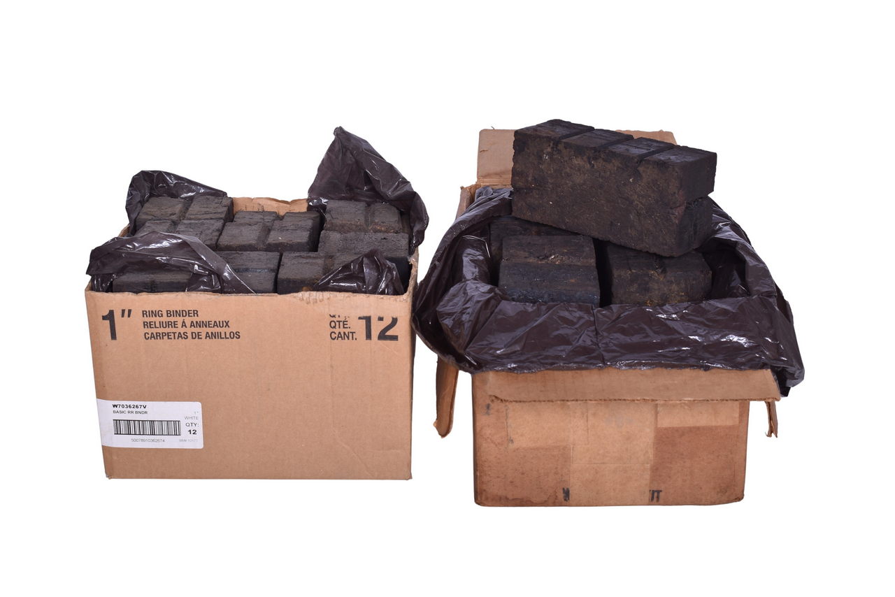 4090 - Eighteen Wooden Floor Blocks from Monon Railroad Carriage House thumbnail