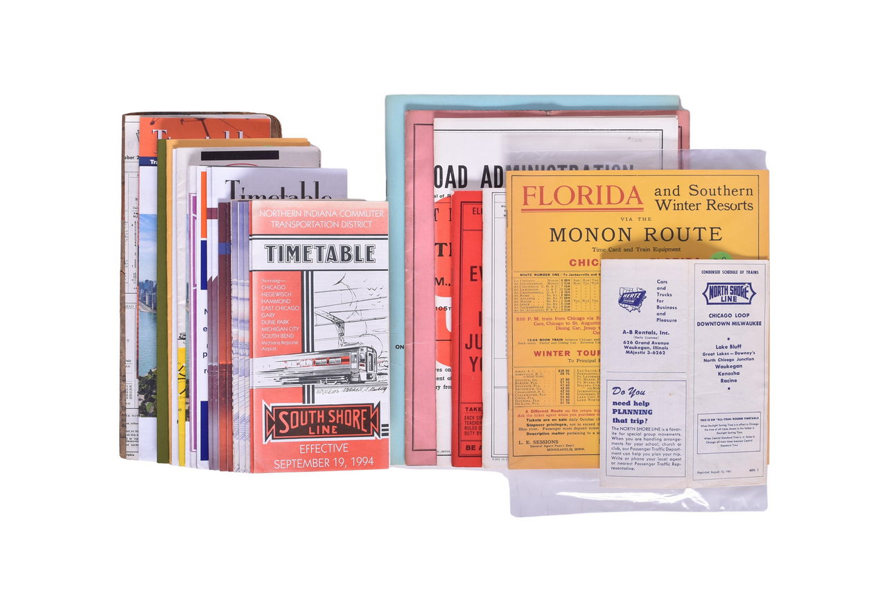 4104 - Thirty Railroad Timetables - Public and Employee - Monon, Chesapeake and Ohio, thumbnail