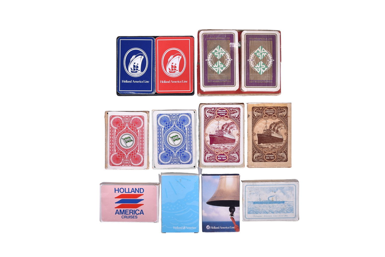 4111 - Twelve Holland America Line Steamship Playing Card Decks thumbnail