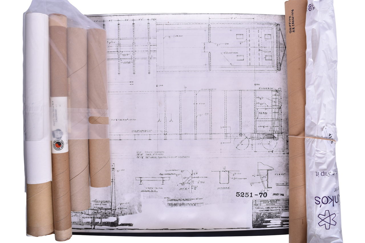 4126 - Mixed Group of Railroad Posters / Maps / Calendars - 1864 Union Pacific Map, Monon Train thumbnail