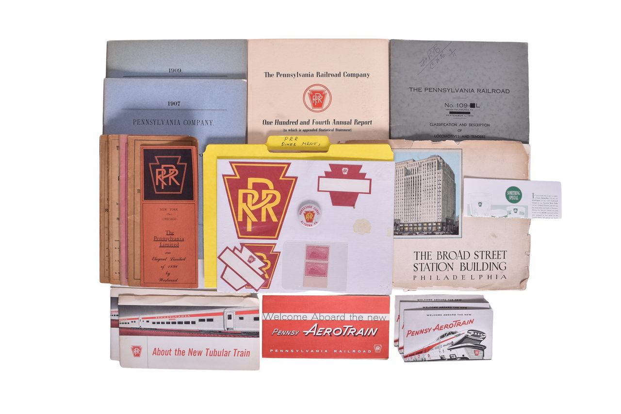 4136 - Pennsylvania Railroad Paper Memorabilia - Employee timetables, Menus, Reports and More! thumbnail