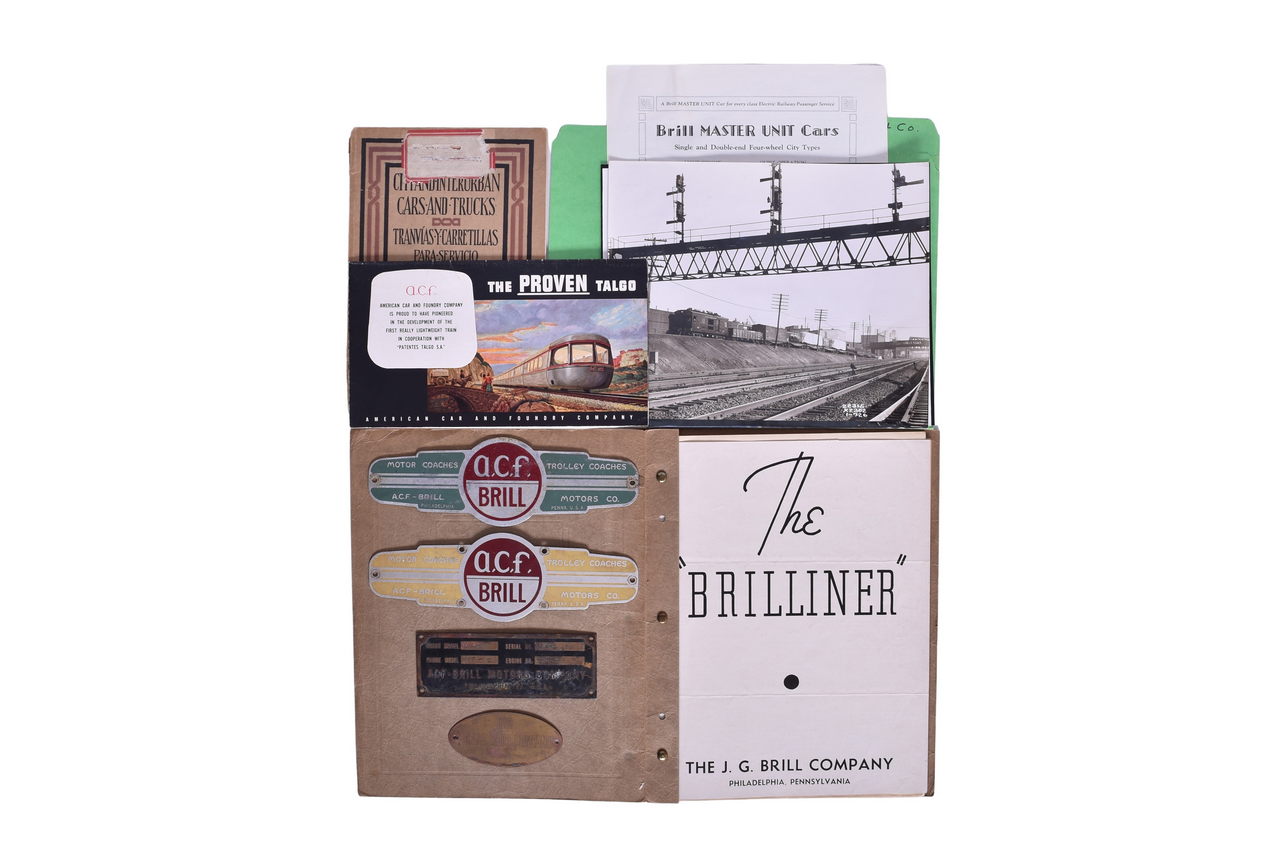 4170 - Interurban Railroad Car Plates and Papers - American Car and Foundry, J.G. Brill thumbnail