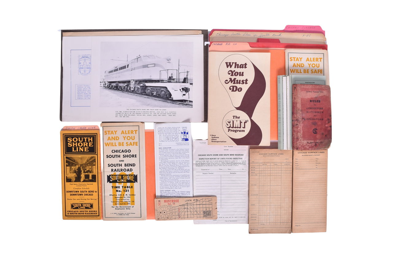 4188 - Indiana Railroad, Chicago South Shore and South Bend Railroad Paper Group thumbnail