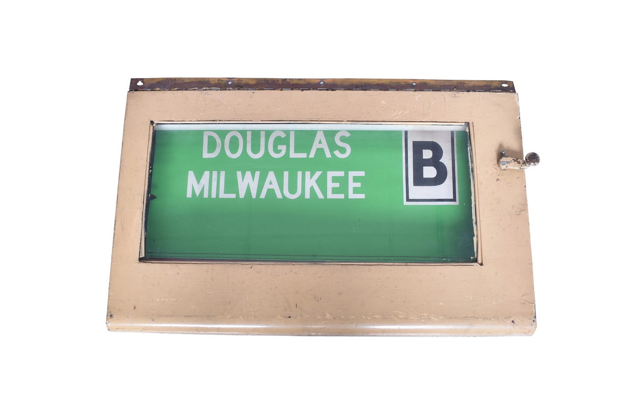4191 - Chicago Transit Authority Subway Destination Roll Sign - Douglas Milwaukee, Ravenswood, and More thumbnail