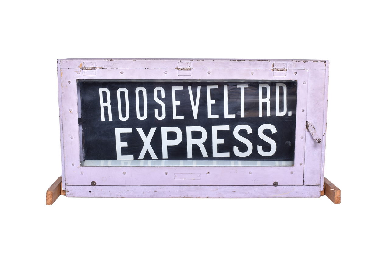 4193 - Chicago Transit Authority Subway Destination Roll Sign - Express 61st St. to Westchester thumbnail