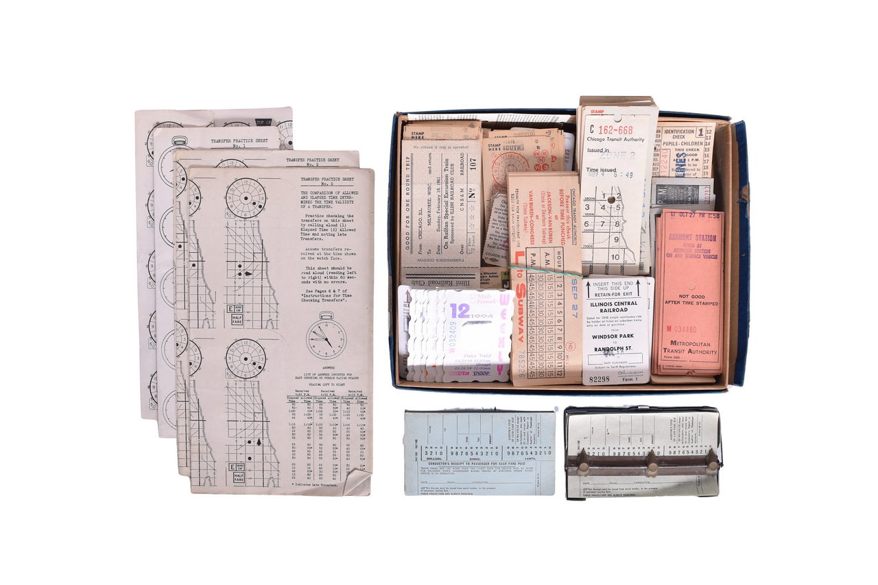 4203 - Large Collection of Transit Tickets for Chicago / Illinois Area - Illinois Central Railroad, Chicago Transit Authority, and More thumbnail