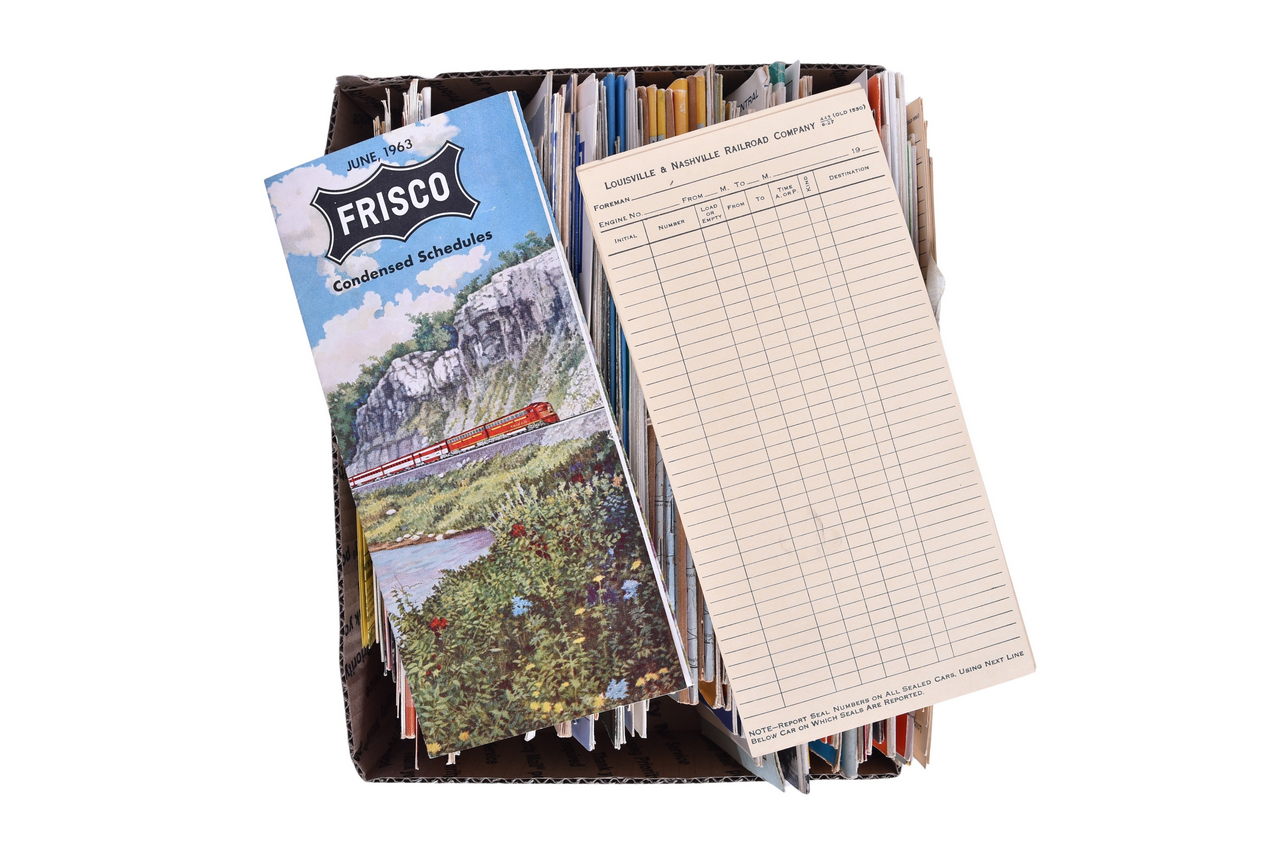 4213 - Over 150+ Railroad Public Timetables - Rock Island, Great Northern, Illinois Central, Union Pacific, Milwaukee Road, and More thumbnail