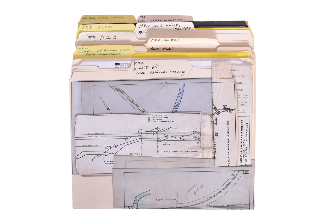 4216 - 50+ Pennsylvania Railroad Photos and Vellum Track Diagrams thumbnail