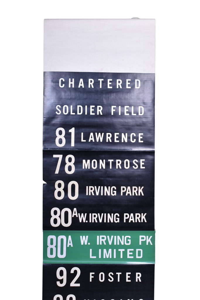 4240 - Chicago Transit Bus or Traction Destination Roll - Soldier Field to SW Skokie thumbnail