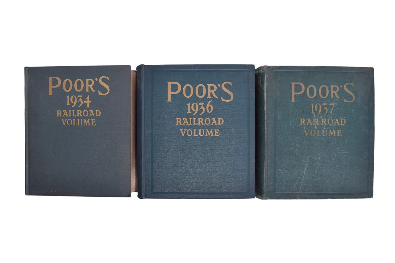 4249 - Poor's Railroad Volume Manuals - 1934, 1936, 1937 Anniversary Editions thumbnail